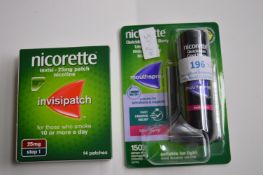 Nicorette Mouth Spray, and Patches