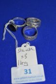 3x Sterling Silver Rings ~14g gross