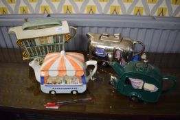 4x Caravan Novelty Teapots