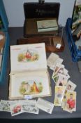 Vintage Boxes Including Cigar Boxes, plus Football Cards etc.