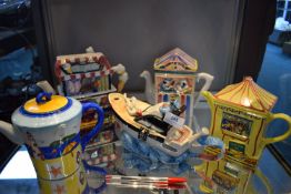 5x Seaside Theme Novelty Teapots