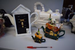 4x Orient Express Novelty Teapots