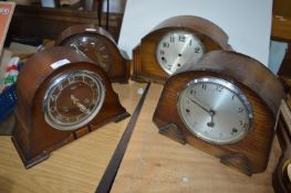 4x 1930’s Mantel Clock for Parts/Restoration