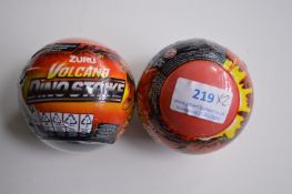 2x Zuru Volcano Dino Strike Surprise Balls