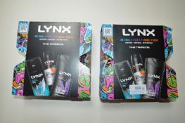 2x Lynx Trifecta Body Spray & Wash Sets