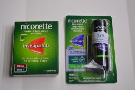 Nicorette Mouth Spray, and Patches