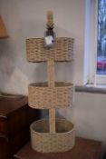 Wicker Three Tier Bathroom Caddy