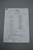 Emmerdale Rehearsal Script Episode: 3322 Dated 3rd October 2002, Signed by the Cast