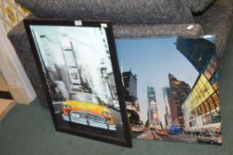 2x New York Photo Wall Art Prints