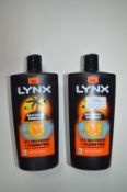 2x 700ml Lynx 3-in-1 Body, Face and Hair Wash