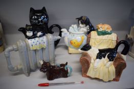 5x Pet Themed Novelty Teapots