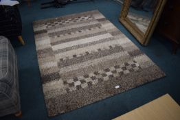 Brown & Beige Rug 195x132cm