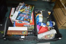 Jigsaw Puzzles, Knitting Wool, etc.