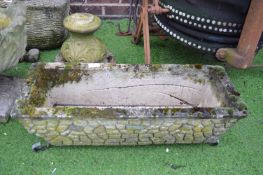 Rectangular Concrete Garden Planter