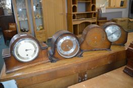 4x 1930’s Mantel Clocks for Spares