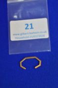 12ct Gold Jewellery Finding ~0.8g (scrap)