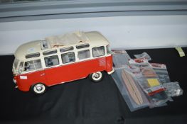Large VW Camper Van Kit by Altaya (part assembled, parts in sealed packs)
