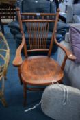 Vintage Dining Armchair with Seat Cushion
