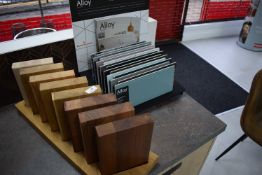 *Splashback Sample Unit, and hardwood Worksurface Samples