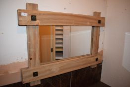 *Pine Framed Mirror