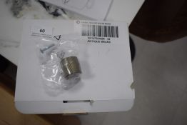 *Box of 20x Linear Round Antique Brass 30mm Knobs