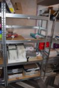 *Adjustable Light Duty Boltless Shelving Unit in Galvanised Steel with MDF Panels 90x45cm x 180cm