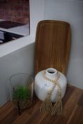 *Assorted Display Items Including Chopping Boards, Ceramic Jugs, Air Plants, etc.