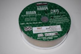 *1x Roll of Kirkland Gold Wire Edged Ribbon 50-yards