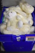 *20+ Cream Plush Bunnies (box not included)