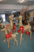 *Christmas 3pc Reindeer Family (76” max height)