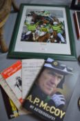 Tony McCoy Horse Racing Signed Photo, Programmes, etc.