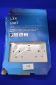 *Master Plug USB Wall Socket 2pk