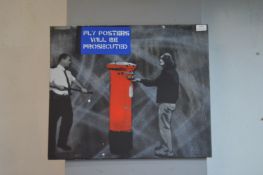 Stencil Art Giclee Print on Canvas 