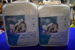 2x Osalis Luxury Super King Mattress Protector