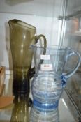 Two Large Glass Jugs