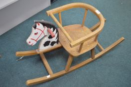 Child’s Wooden Rocking Horse