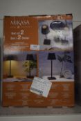 *Mikasa Touch Table Lamps 2pk