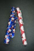 *2x Rolls of Double Sided Foil Christmas Wrapping Paper 36m long