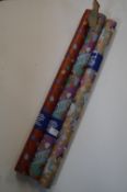 *3x Rolls of Double Sided Christmas Gift Wrap 25m²