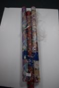 *3x Rolls of Christmas Wrapping Paper 12m long