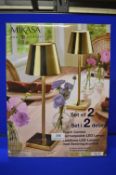 *Mikasa LED Rechargeable Touch Lights 2pk