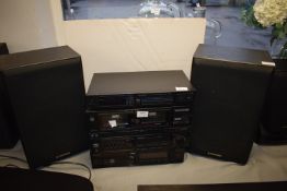 Pioneer Separates Audio System with Speakers