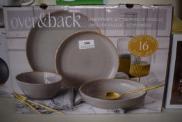 *Over & Back 16pc Dinnerware Set
