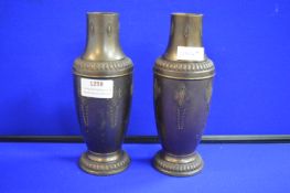 Pair of Brass Urns