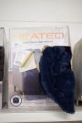 *Berkshire Navy Heated Faux Fur Throw 127x152cm