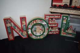 *Christmas 3D Cutout Letters “NOEL”