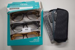 *Foster Grant Reading Glasses +2.00 3pk