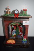 *Christmas Snow Globe Fireplace