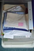 Storage Box Containing Assorted Bedding