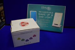 Osalis Rechargeable Wakeup SAD Lamp, and an Intelligent Sensor Light Clock